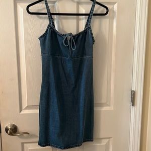 Denim Hollister dress never worn xs